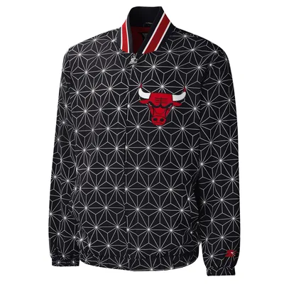 Veste universitaire à glissière intégrale Chicago Bulls In-Field Play Starter pour homme