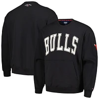 Men's Tommy Jeans Black Chicago Bulls Henry Pullover Sweatshirt