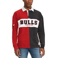 T-shirt à manches longues Ronnie Rugby des Chicago Bulls Tommy Jeans pour homme, rouge/noir