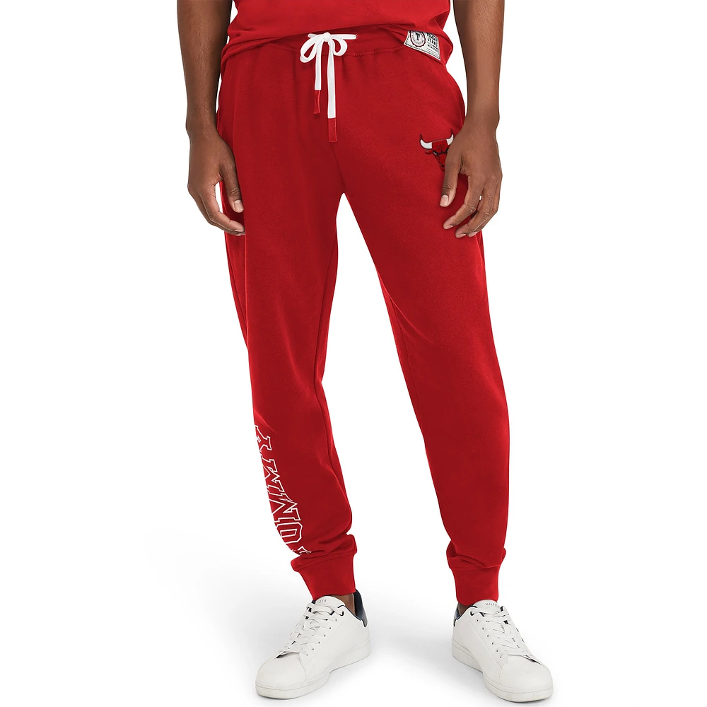 Pantalon de jogging en molleton bi-mélange Carl Chicago Bulls Tommy Jeans pour homme rouge