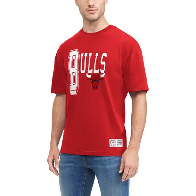 T-shirt Tommy Jeans Mel des Chicago Bulls pour homme, rouge