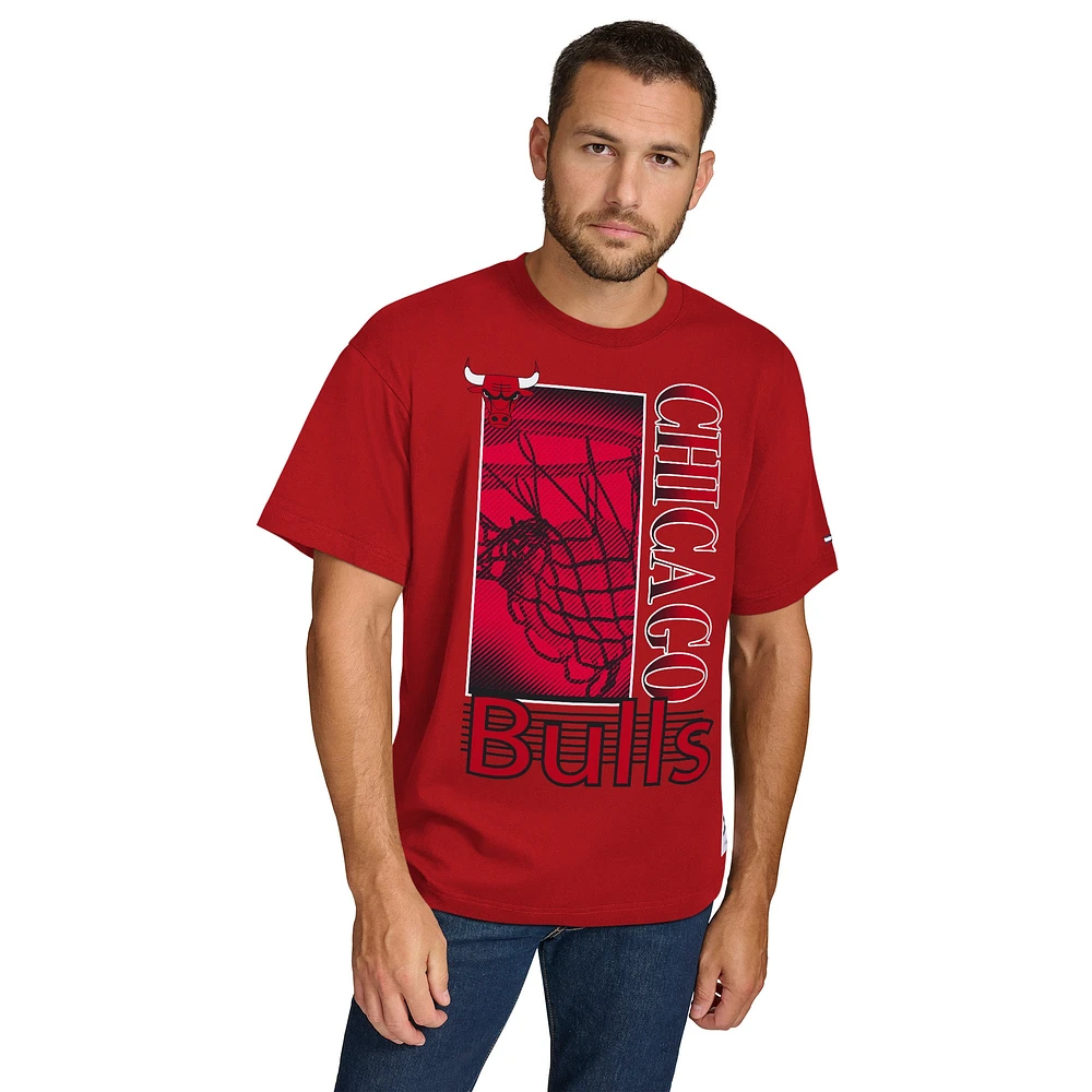 T-shirt Tommy Jeans rouge Chicago Bulls Noah Swish pour homme