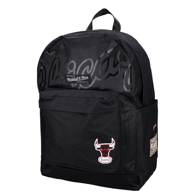 Sac à dos noir de l'équipe Mitchell & Ness des Chicago Bulls