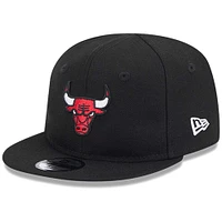 Casquette ajustable My First 9FIFTY Chicago Bulls noire New Era pour nouveau-né et bébé