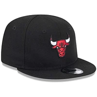 Casquette ajustable My First 9FIFTY Chicago Bulls noire New Era pour nouveau-né et bébé