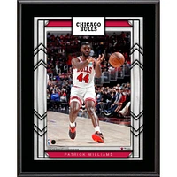 Plaque de joueur sublimée de 10,5'' x 13'' des Chicago Bulls de Patrick Williams