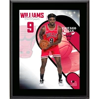 Plaque sublimée Bienvenue dans la Ligue de Patrick Williams Chicago Bulls 10,5" x 13"
