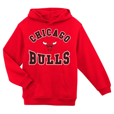 Preschool Red Chicago Bulls Home Town Pullover Fleece Hoodie