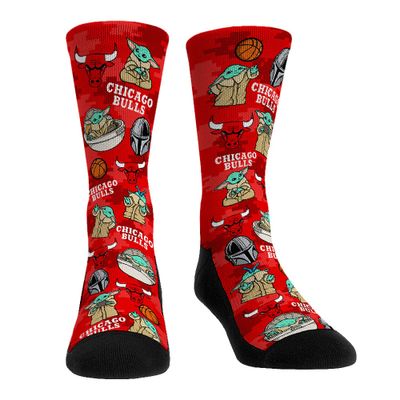 Rock Em Socks Chicago Bulls Star Wars Grogu Allover Crew