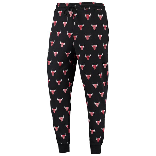 Pantalon de jogging noir à logo intégral The Wild Collective des Chicago Bulls