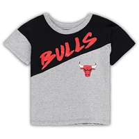 Ensemble t-shirt et short Chicago Bulls Super Star noir/gris pour tout-petit