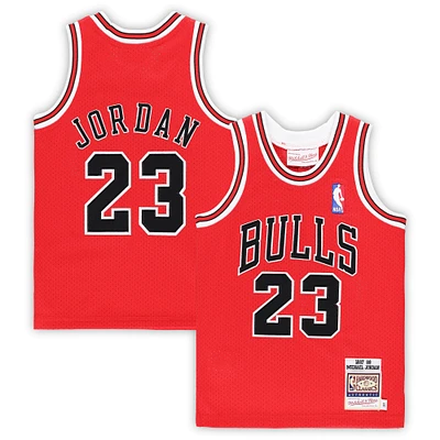 Tout-petit Mitchell & Ness Michael Jordan Rouge Chicago Bulls 1985/86 Hardwood Classics Authentique Maillot