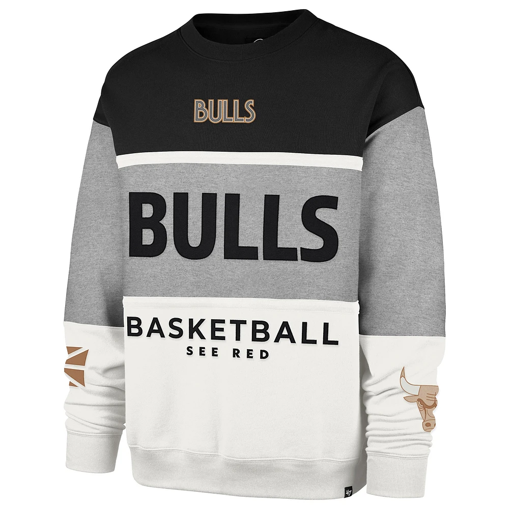 Unisex '47 Gray Chicago Bulls 2024/25 City Edition On Five Maximalist Pullover Sweatshirt