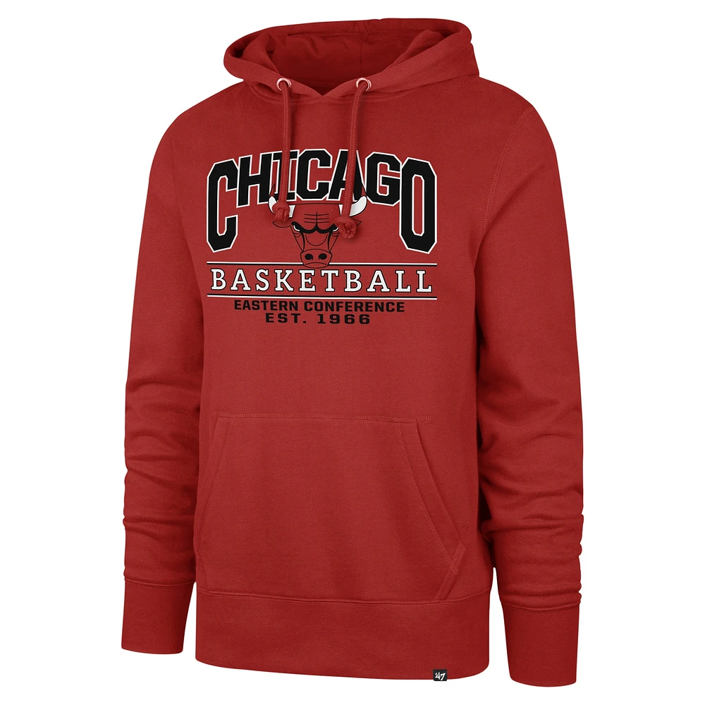 Unisex '47  Red Chicago Bulls Good Call Headline Pullover Hoodie