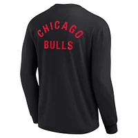 Unisex Fanatics Black Chicago Bulls Elements Super Soft Long Sleeve T-Shirt