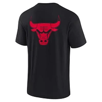 Unisex Fanatics Black Chicago Bulls Elements Super Soft Short Sleeve T-Shirt