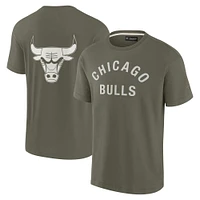 T-shirt unisexe Fanatics Olive Chicago Bulls Elements super doux à manches courtes