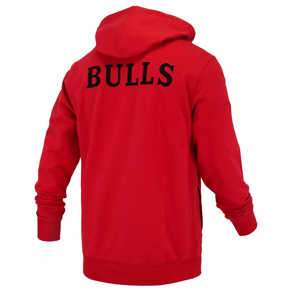 Sweat à capuche unisexe FISLL Red Chicago Bulls Logoman Shadow Collection