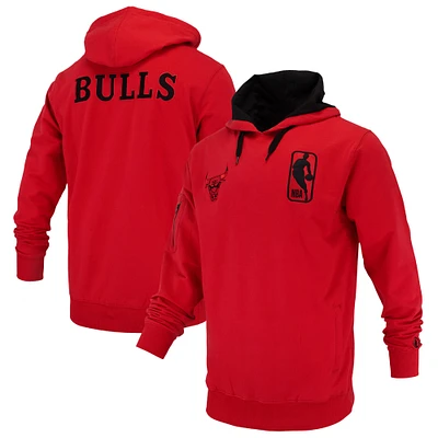 Sweat à capuche unisexe FISLL Red Chicago Bulls Logoman Shadow Collection