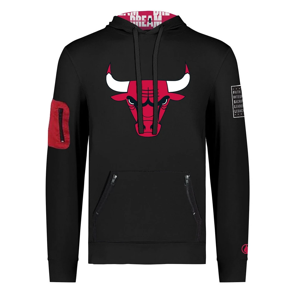 Unisex FISLL x Black History Collection  Chicago Bulls Pullover Hoodie