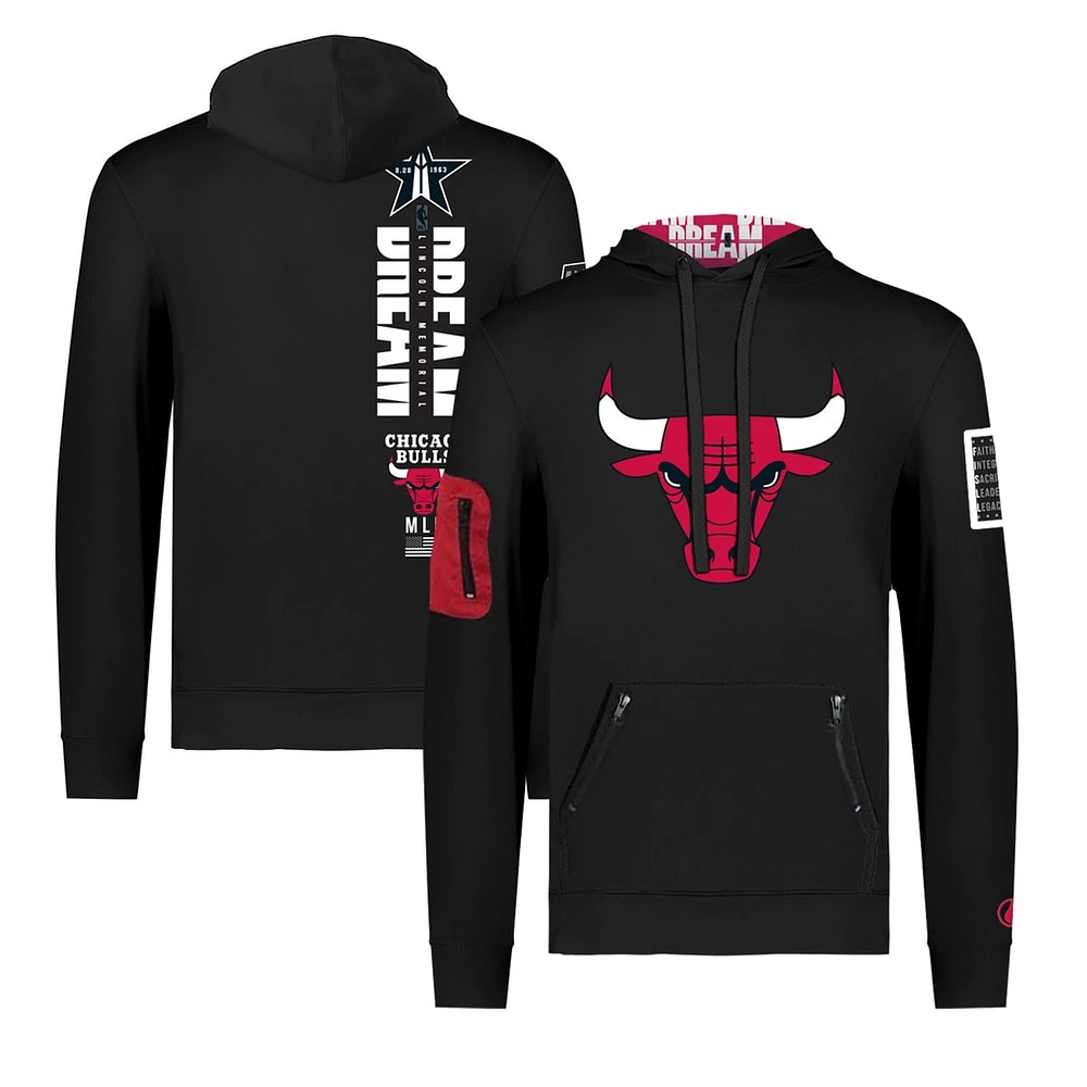 Unisex FISLL x Black History Collection  Chicago Bulls Pullover Hoodie