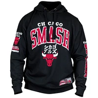 Unisex Hyperfly  Black Chicago Bulls NBA x My Hero Academia All Might Smash Pullover Hoodie