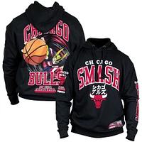 Unisex Hyperfly  Black Chicago Bulls NBA x My Hero Academia All Might Smash Pullover Hoodie