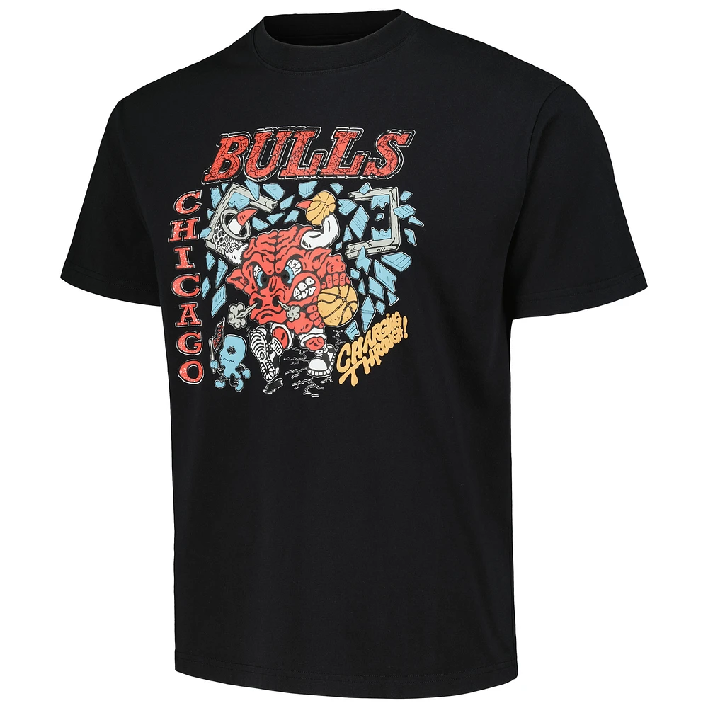 Unisex NBA x Brain Dead Black Chicago Bulls Identify Artist Series T-Shirt