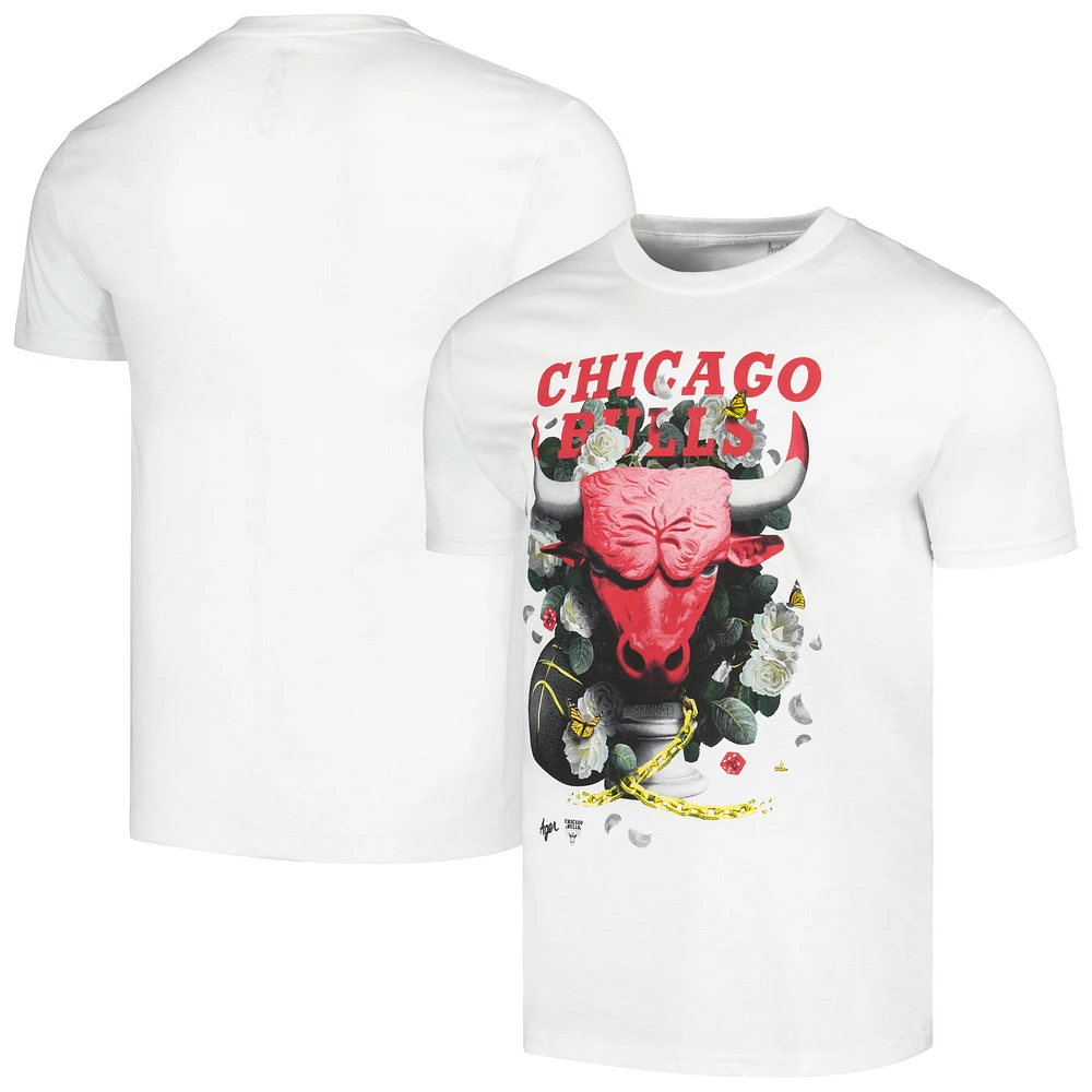 Unisex NBA x Kathy Ager White Chicago Bulls Identify Artist Series T-Shirt