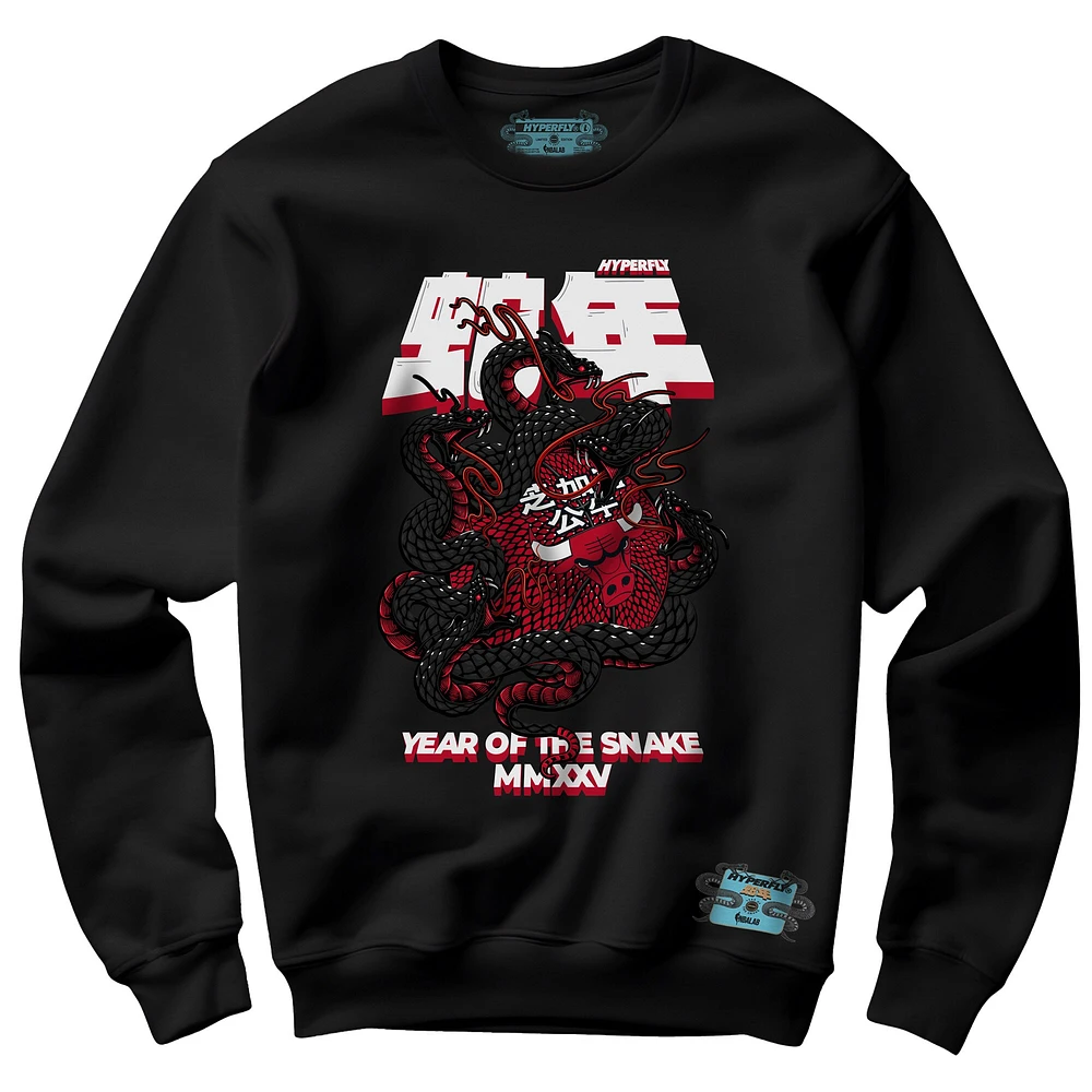 Unisex NBALab x Hyperfly Black Chicago Bulls Year of the Snake Lunar New Collection Sweatshirt