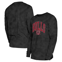 Unisex New Era  Black Chicago Bulls Oversized Essentials Enzyme Wash Long Sleeve T-Shirt