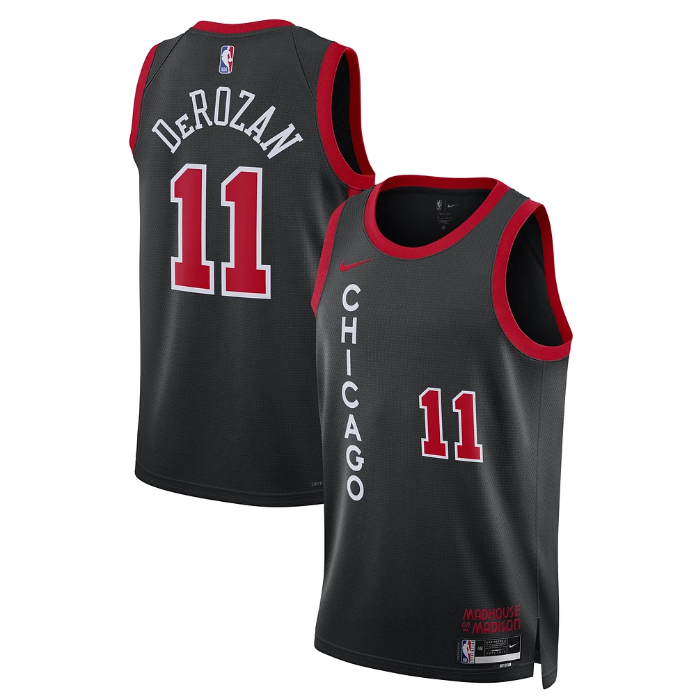 Unisex Nike DeMar DeRozan Black Chicago Bulls 2023/24 Swingman Jersey - City Edition