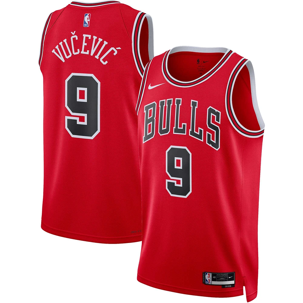 Maillot unisexe Nike Nikola Vucevic rouge Chicago Bulls Swingman - Icon Edition