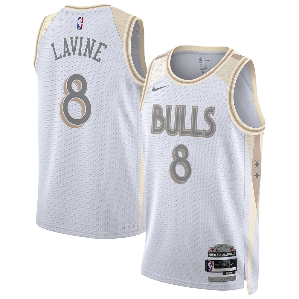 Maillot de joueur Nike Zach LaVine blanc Chicago Bulls 2024/25 Swingman - Édition City