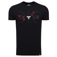 Unisex Sportiqe Black Chicago Bulls 1966 Collection Comfy Tri-Blend T-Shirt