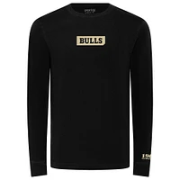 Unisex Sportiqe Black Chicago Bulls 1966 Collection Mohave Pullover Sweatshirt