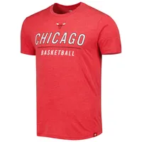 T-shirt unisexe Sportiqe rouge des Chicago Bulls Turbo en trois mélanges