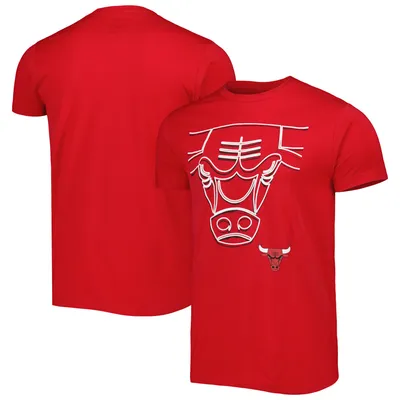 Chicago Bulls Stadium Essentials Unisex Element Logo Pop T-Shirt - Red