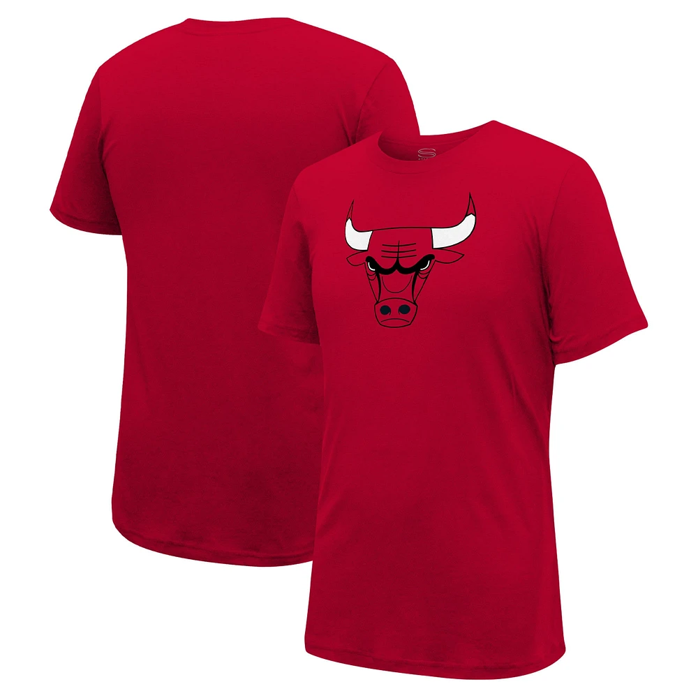 T-shirt unisexe avec logo principal rouge des Chicago Bulls Stadium Essentials