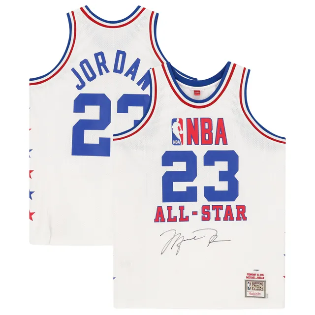 NBA Bulls 23 Michael Jordan White MVP Nike Men Jersey