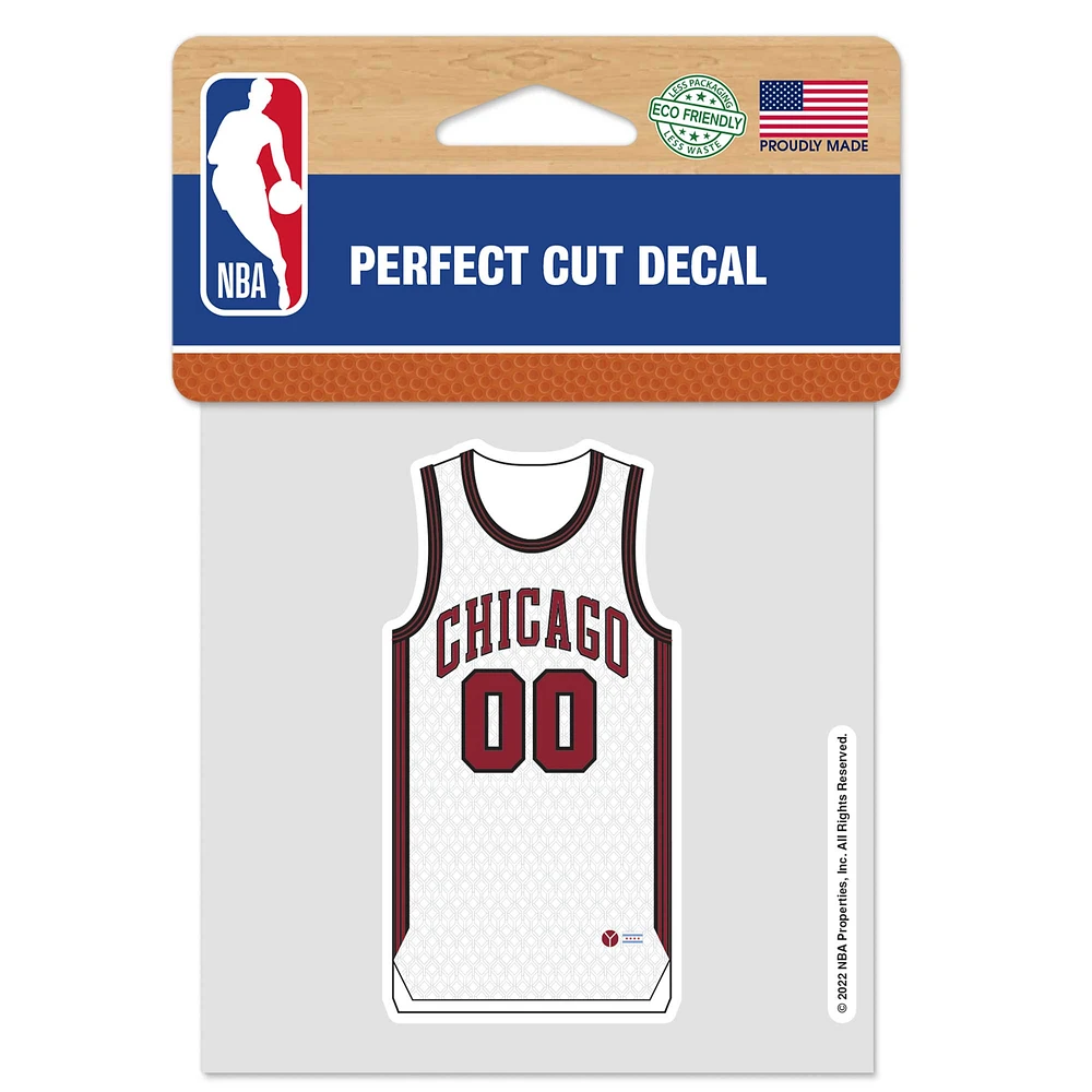 WinCraft Chicago Bulls 2022 City Edition 4'' x 4'' Décalcomanie coupe parfaite