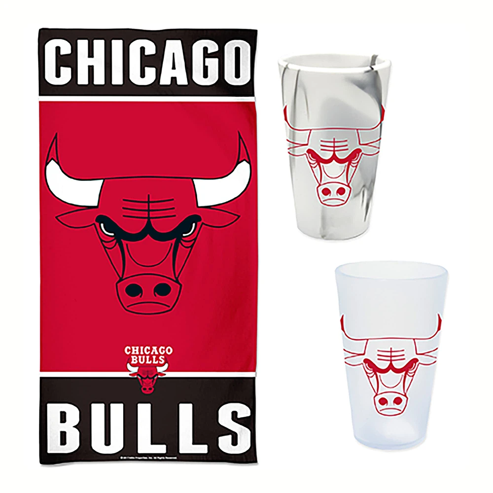 Pack d'accessoires pour la journée à la plage WinCraft Chicago Bulls