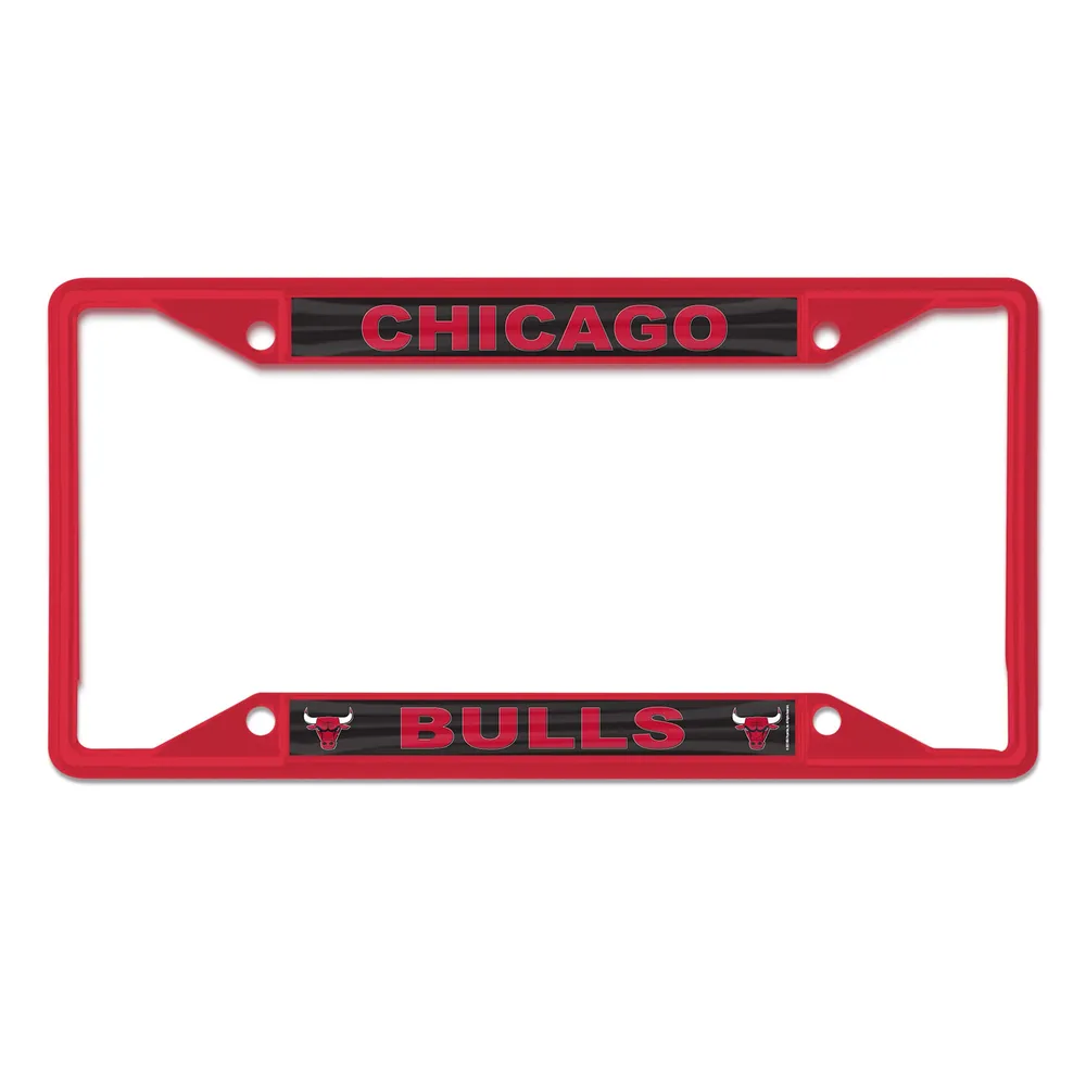 Cadre de plaque d'immatriculation WinCraft Chicago Bulls couleur chrome