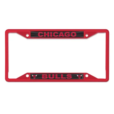 Cadre de plaque d'immatriculation WinCraft Chicago Bulls couleur chrome