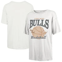 Women's '47  White Chicago Bulls City Edition Down Court Sadie T-Shirt