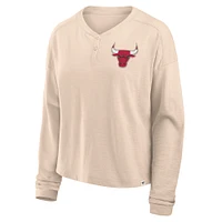 T-shirt à manches longues Fanatics Natural Chicago Bulls pour femme