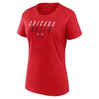 Women's Fanatics  Red Chicago Bulls T-Shirt