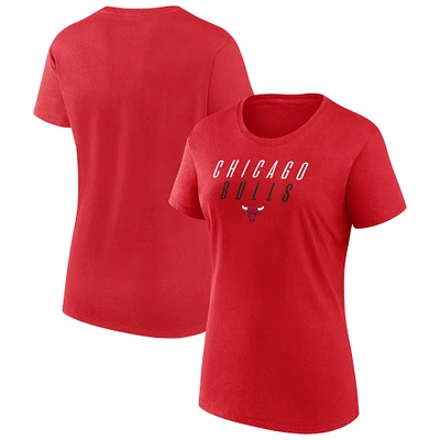 Women's Fanatics  Red Chicago Bulls T-Shirt