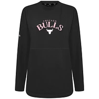 Sweat-shirt à col roulé arqué Beaudry Chicago Bulls pour femme Levelwear noir