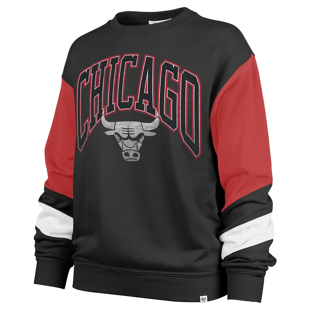 Sweat-shirt Nova Crew noir '47 pour femmes des Chicago Bulls 2023/24 City Edition